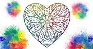 Coloriage Mandala Cœur, un Dessin de Haute Définition, Pattern Gratuit sur iColorify.com