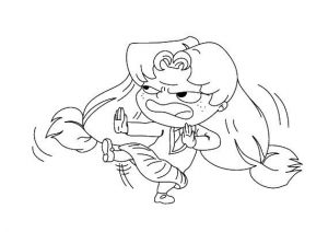 Coloriage Mortelle Adèle - au karaté