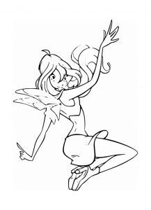 oloriages Winx Bbloom, dessin winx club, des coloriages gartuits à imprimer, Coloriage enfant sur iColorify.com