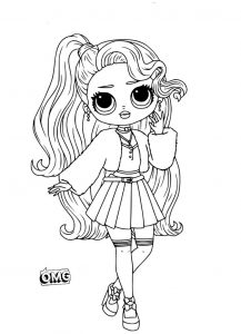 Lol Omg °1 : Coloriages gratuits de poupée LOL OMG pour les fans Coloriage Poupee LOL OMG gratuit à imprimer, un dessin lol OMG surprise doll OMG sur iColorify.com