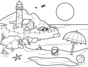 Coloriage Paysage Nature #2 Coloriage Paysage Nature, un coloriage nature, des paysages et dessin nature à colorier et à imprimer gratuit sur Coloriage-dessin-Mandala.com