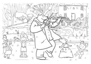 Dessin Ernest et Célestine, un coloriage-dessin-mandala gratuit à imprimer