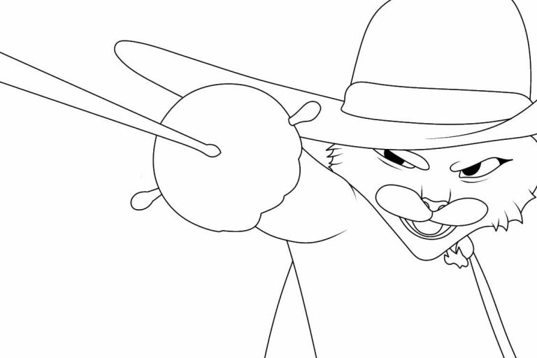 Coloriages Le Chat Potté 2 : la dernière quête - Dessin Anti-Stress n°1